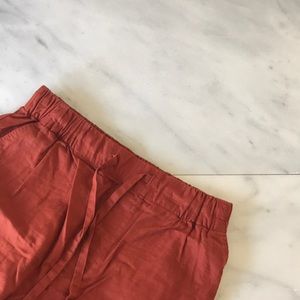 Burnt Orange High Waisted Shorts